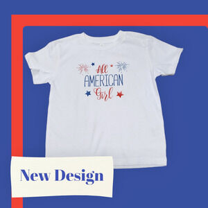 NEW ALL AMERICAN GIRL Short Sleeve Shirt 2T